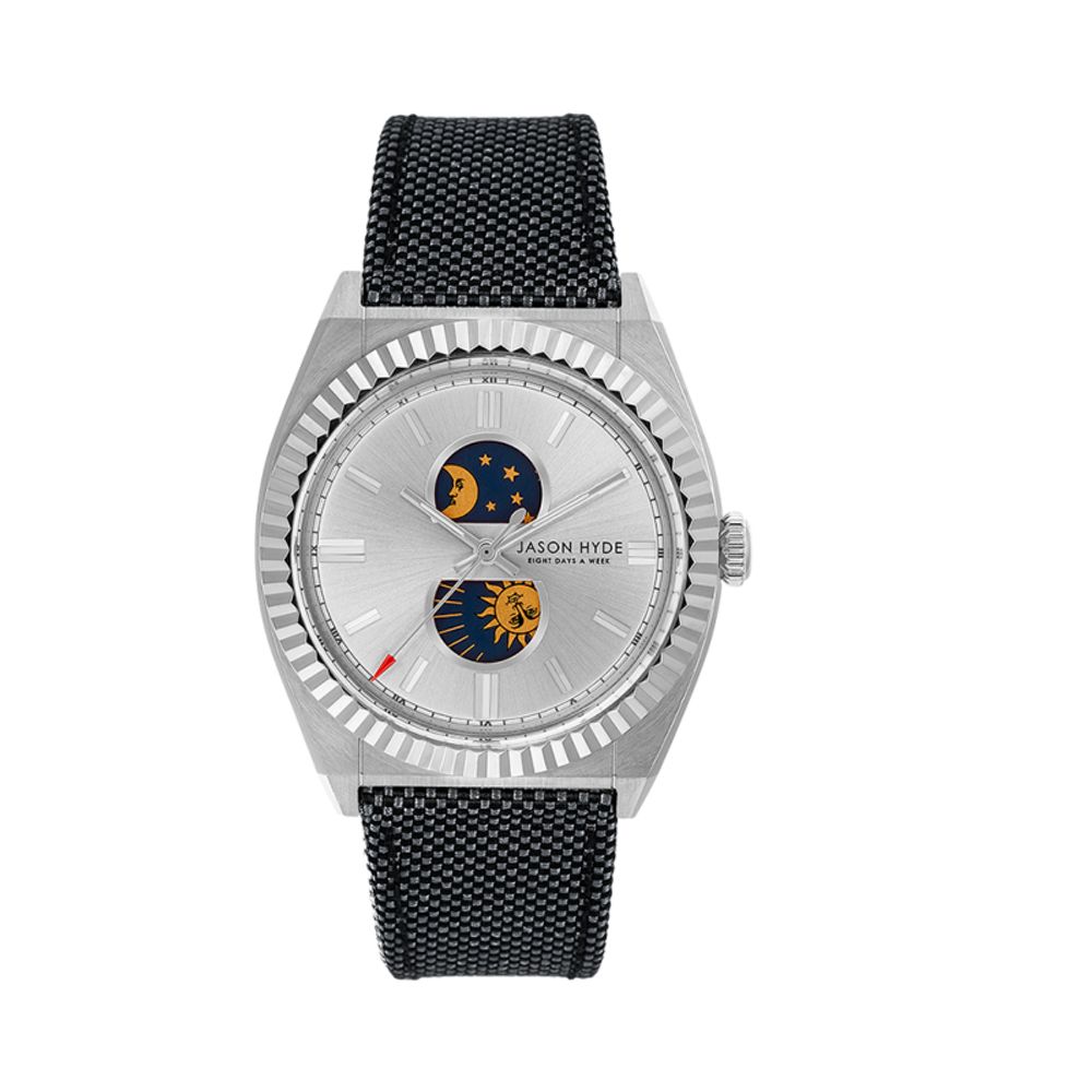 Blaue Polycarbonat-Uhr