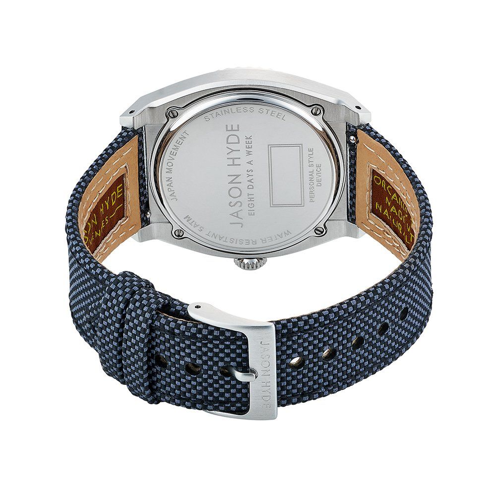 Blaue Polycarbonat-Uhr