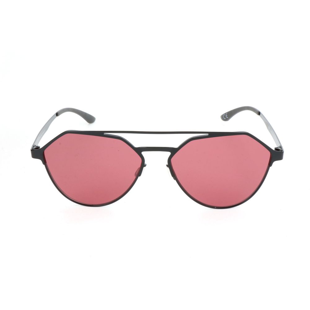 Schwarze Metall-Sonnenbrille