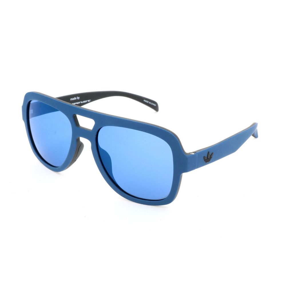 Blaue Sonnenbrille aus Kunststoff