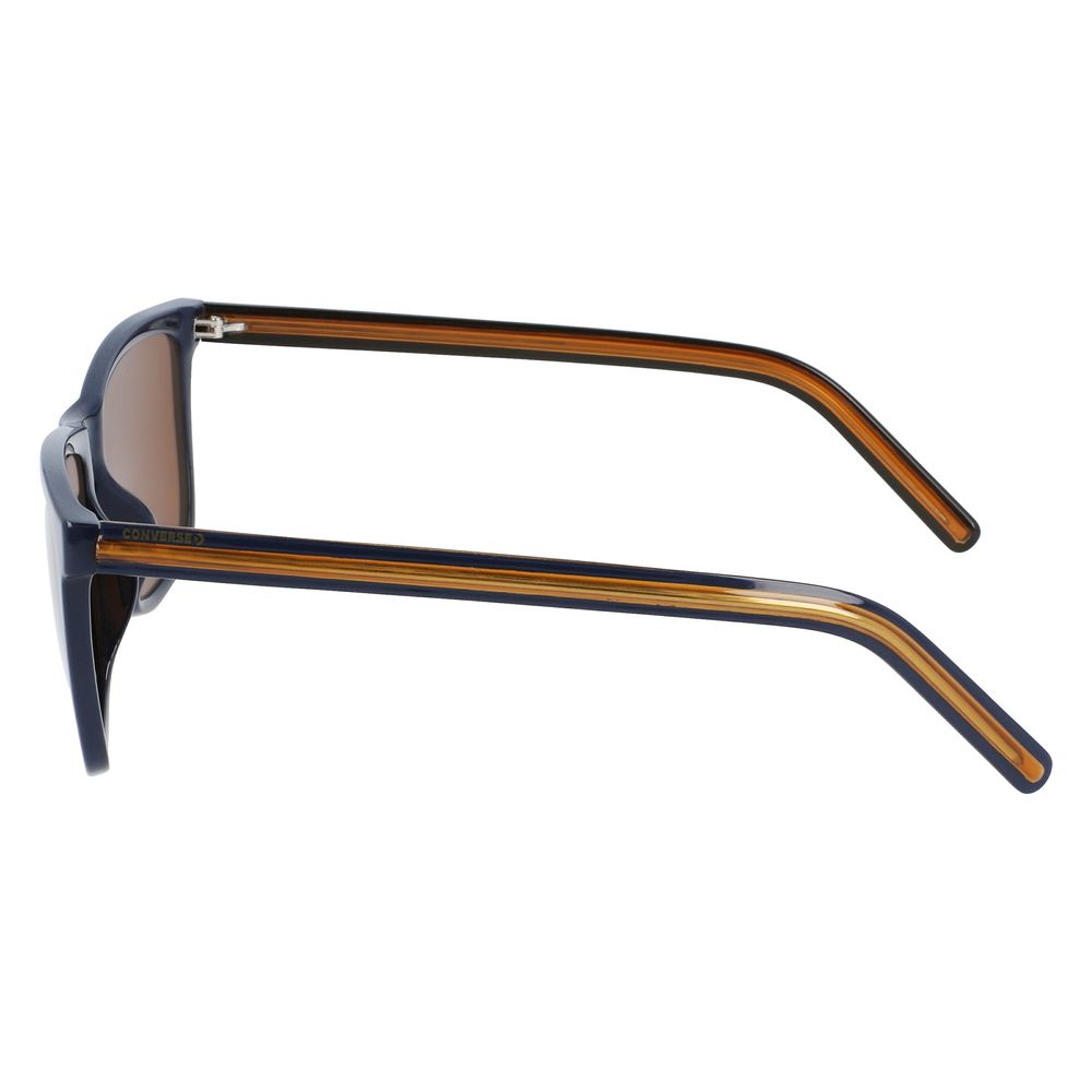 Blaue Sonnenbrille mit Spritzguss-Optik