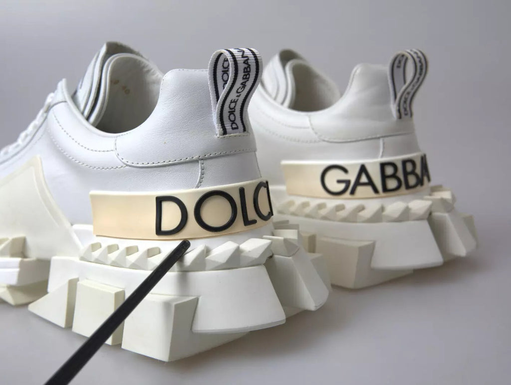Weiße Super Queen Damen-Sneaker aus Leder