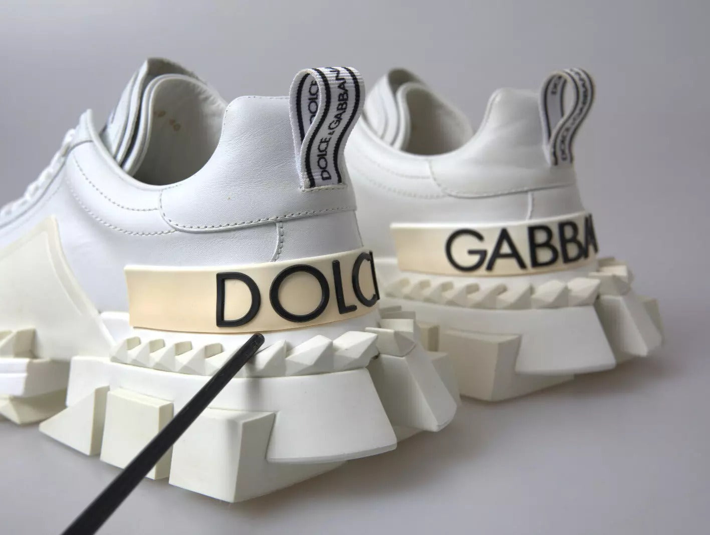 Weiße Super Queen Damen-Sneaker aus Leder