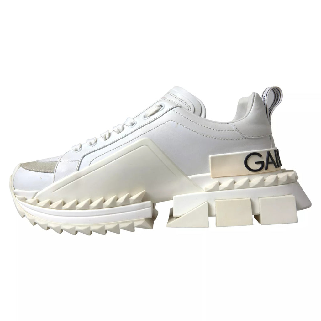 Weiße Super Queen Damen-Sneaker aus Leder