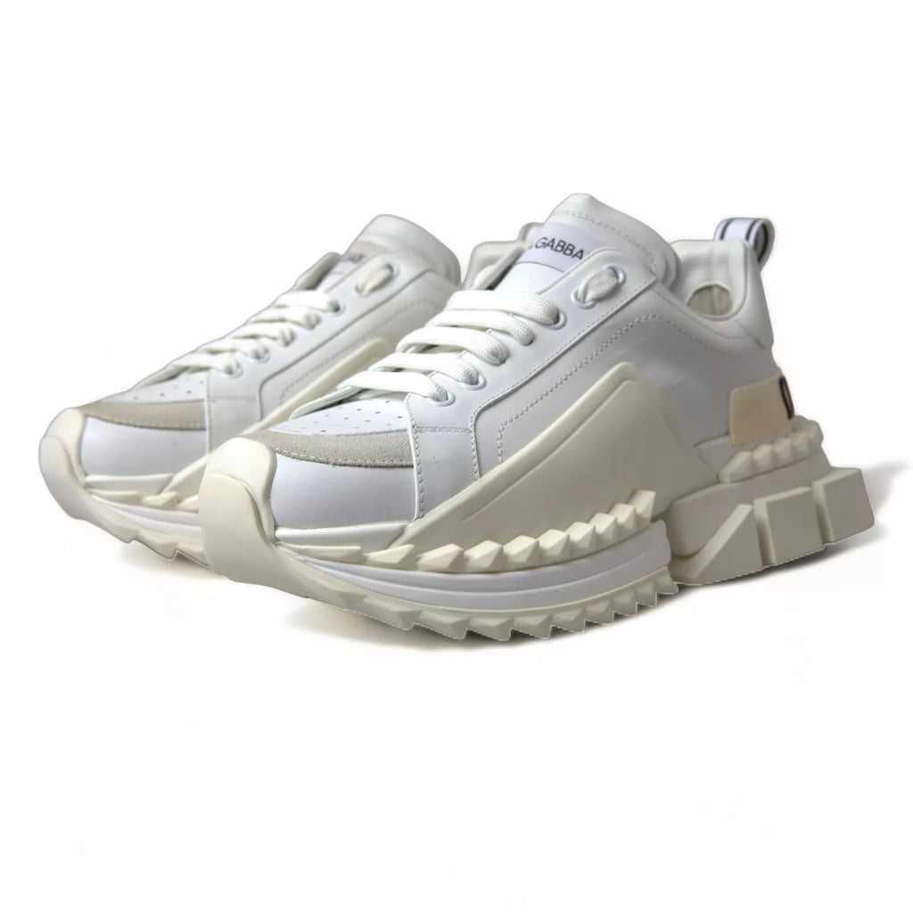 Weiße Super Queen Damen-Sneaker aus Leder