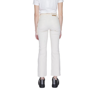 Beige Cotton Bootcut Jean
