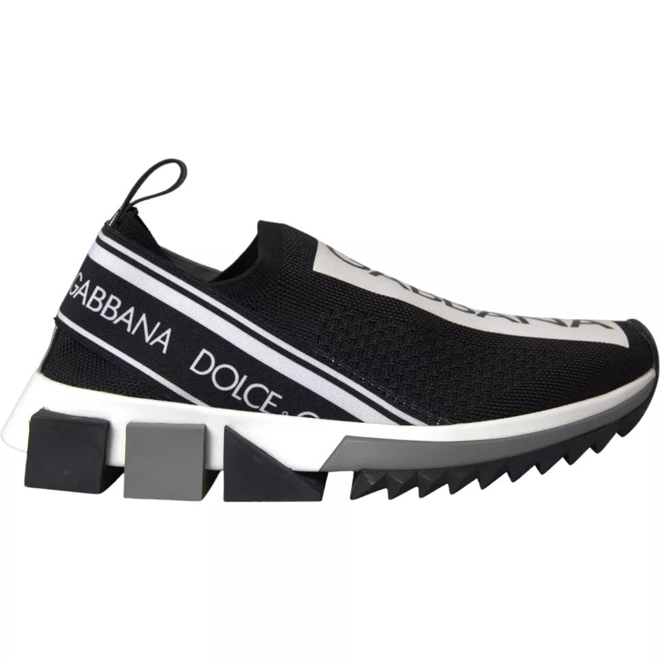 Schwarz-Weiß-Slipper Sorrento Sneakers Schuhe