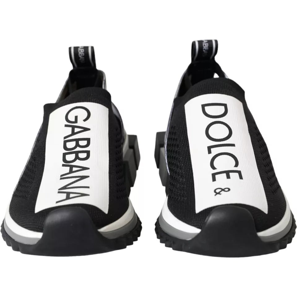 Schwarz-Weiß-Slipper Sorrento Sneakers Schuhe