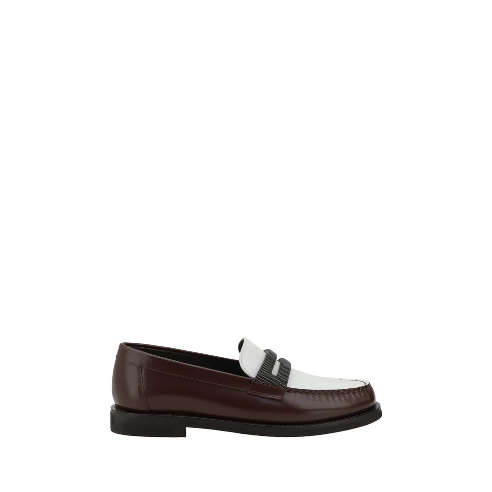 Zweifarbige Loafer