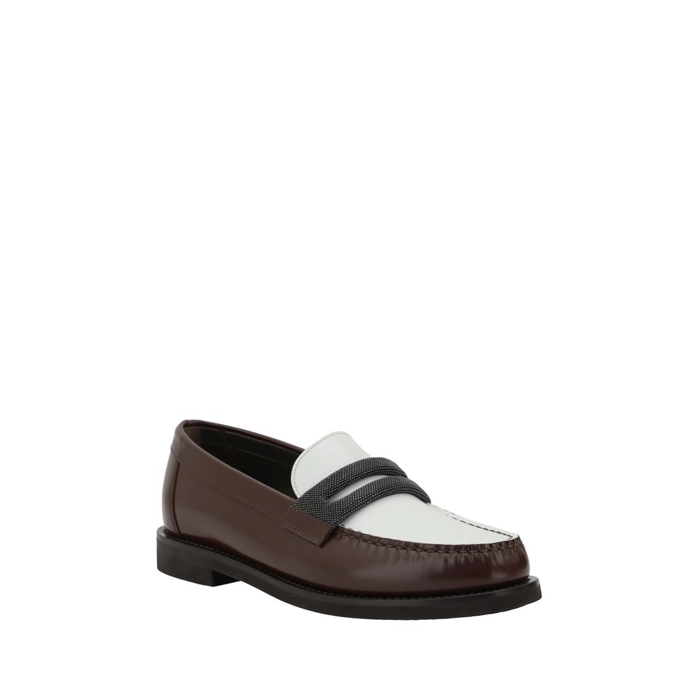 Zweifarbige Loafer
