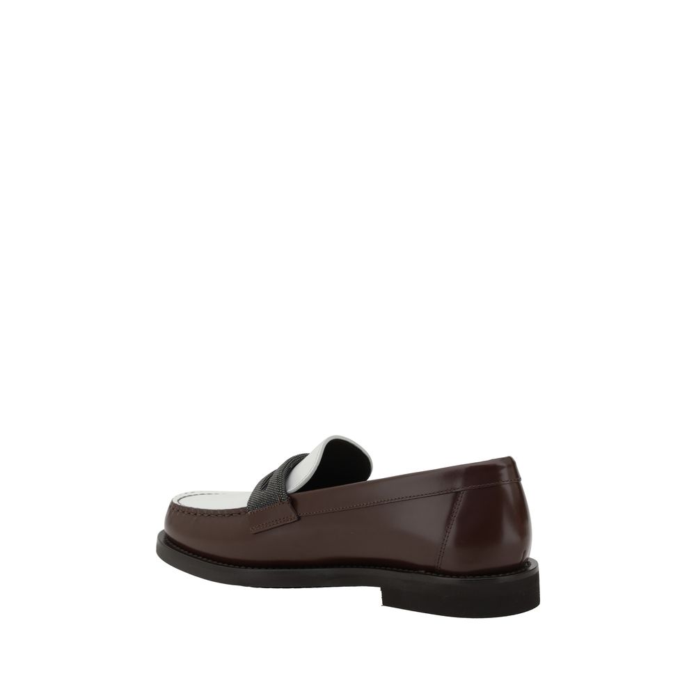 Zweifarbige Loafer