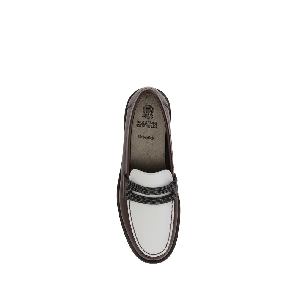 Zweifarbige Loafer