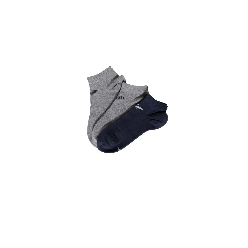 Blaue Baumwollsocke