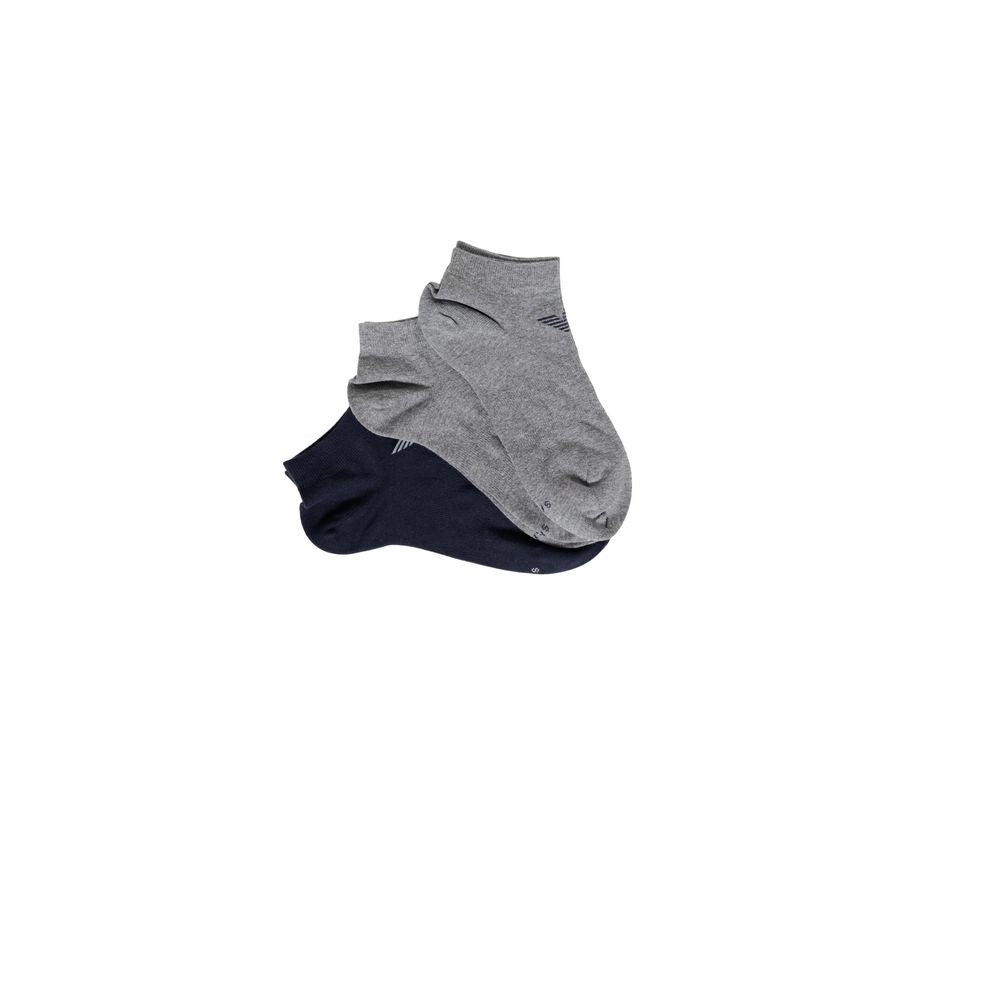 Blaue Baumwollsocke