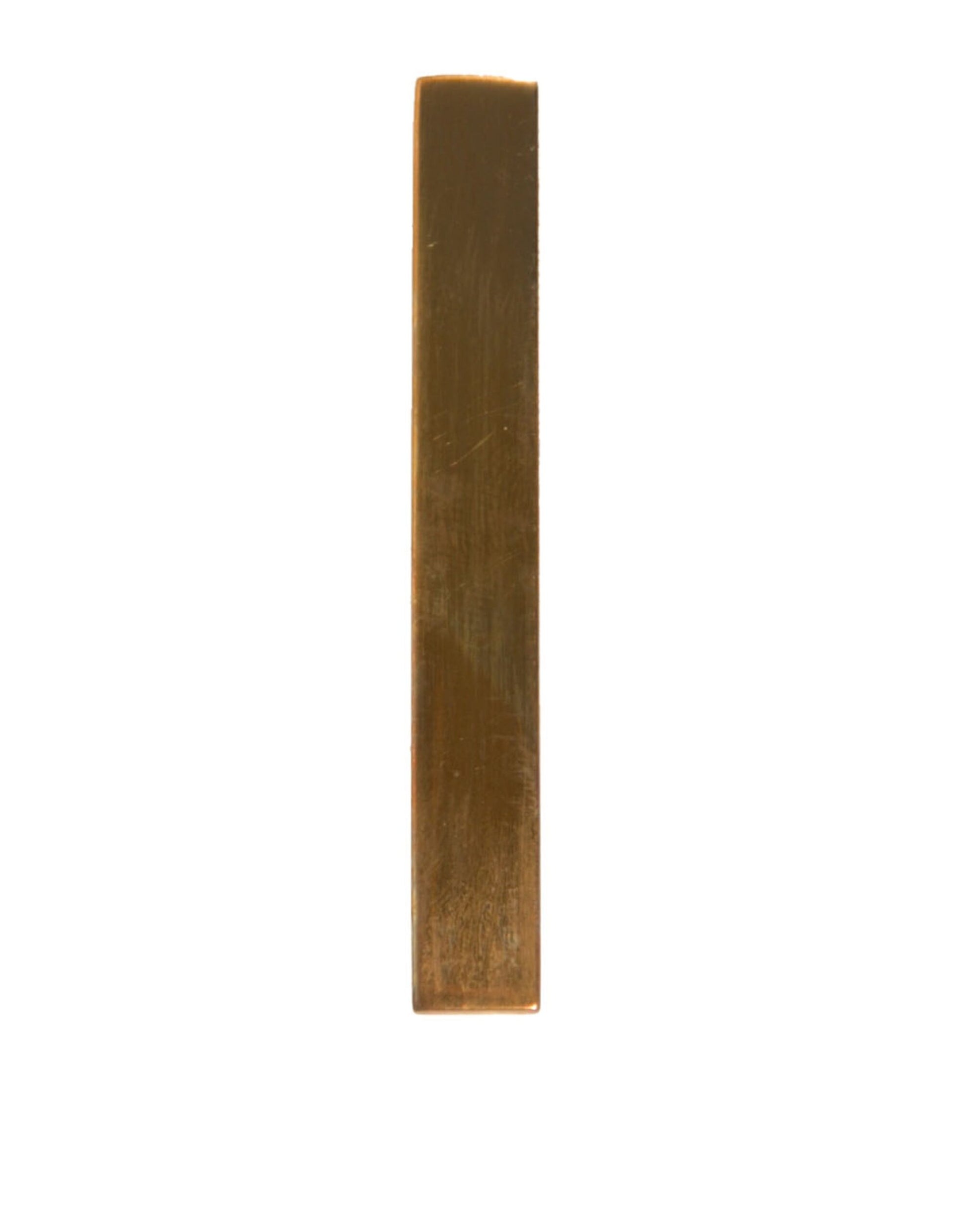 Goldfarbene Krawattenklammer aus Messing mit Logo