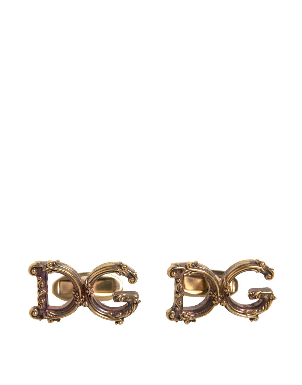 Gold Tone 925 Sterling Silver DG Logo Cufflink