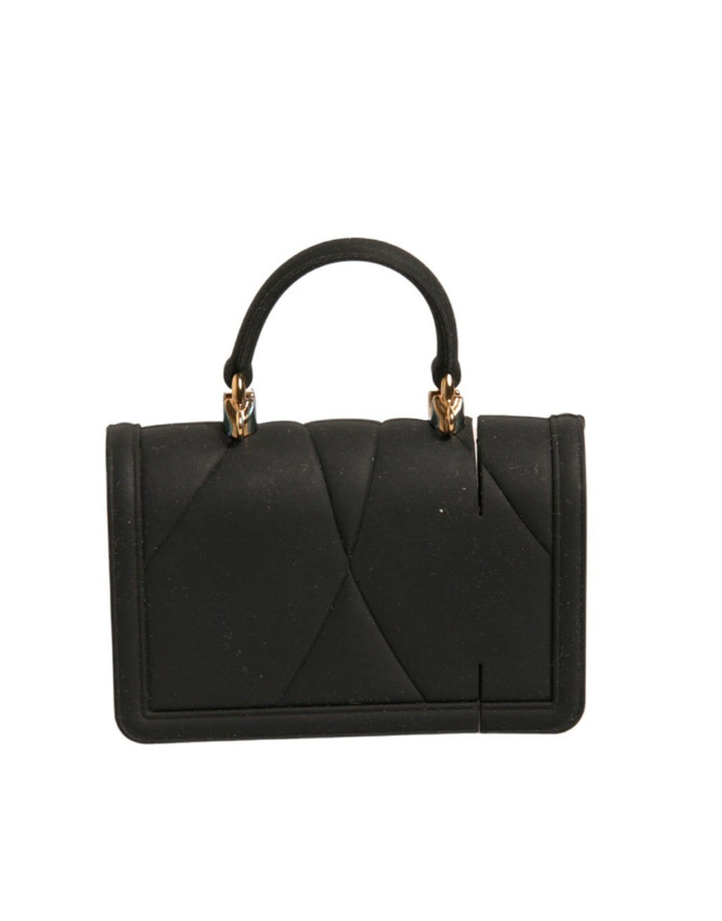 Schwarze Silikonhülle mit Herzmotiv, Handtasche, Airpod-Hülle