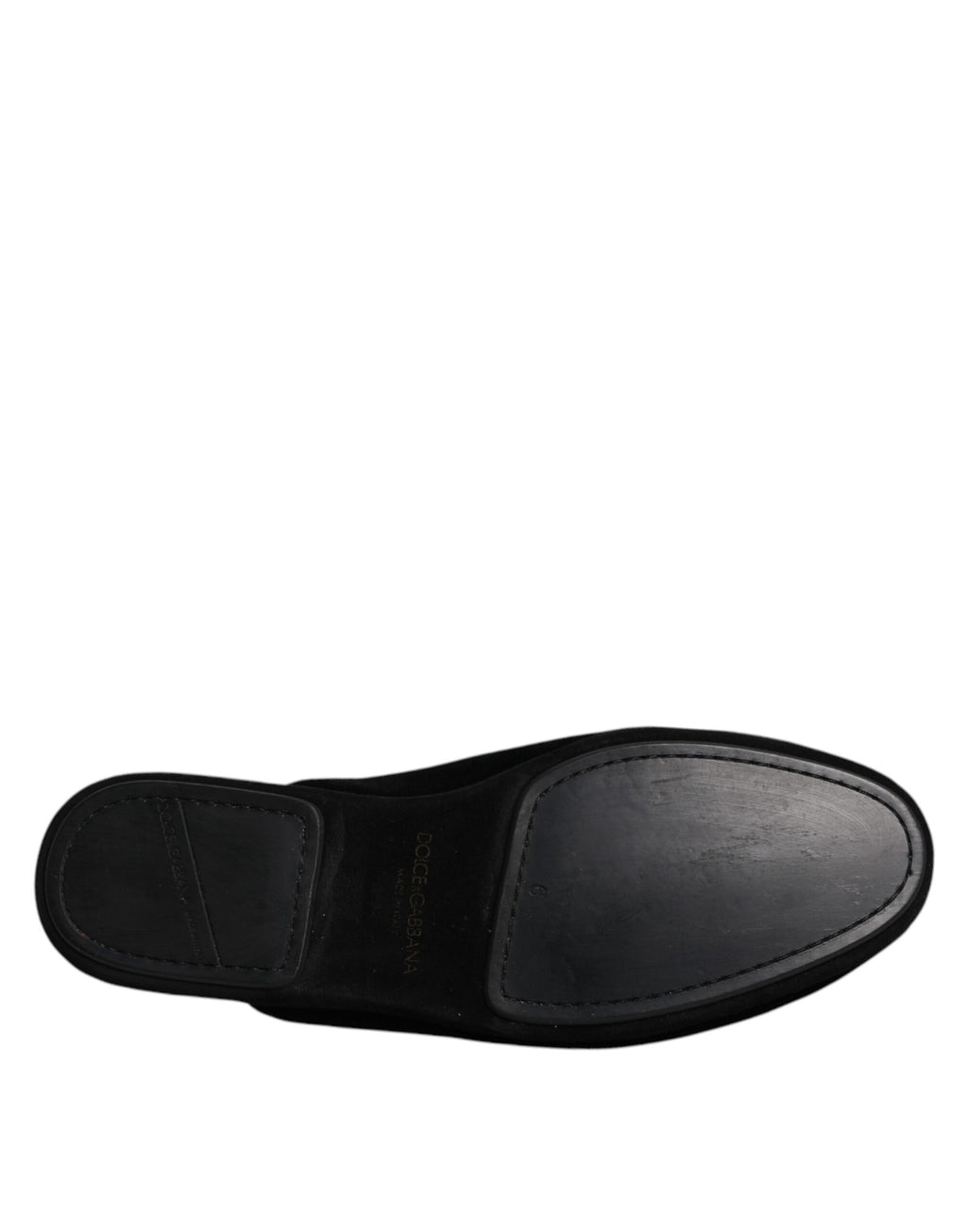 Flache Slipper aus schwarzem Viskosesamt