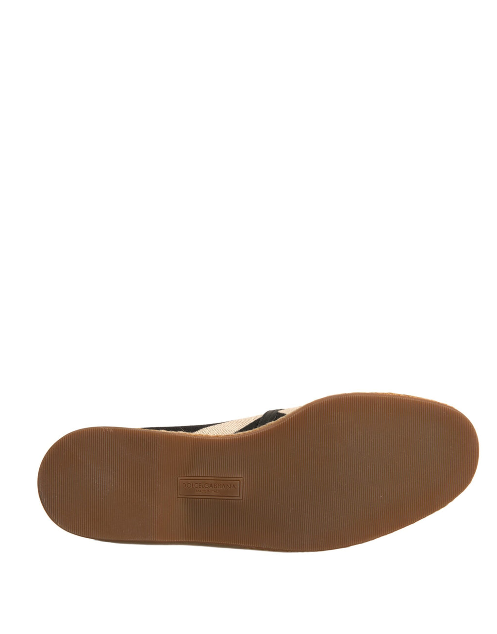 Espadrille-Schuhe mit schwarzen und weißen Streifen