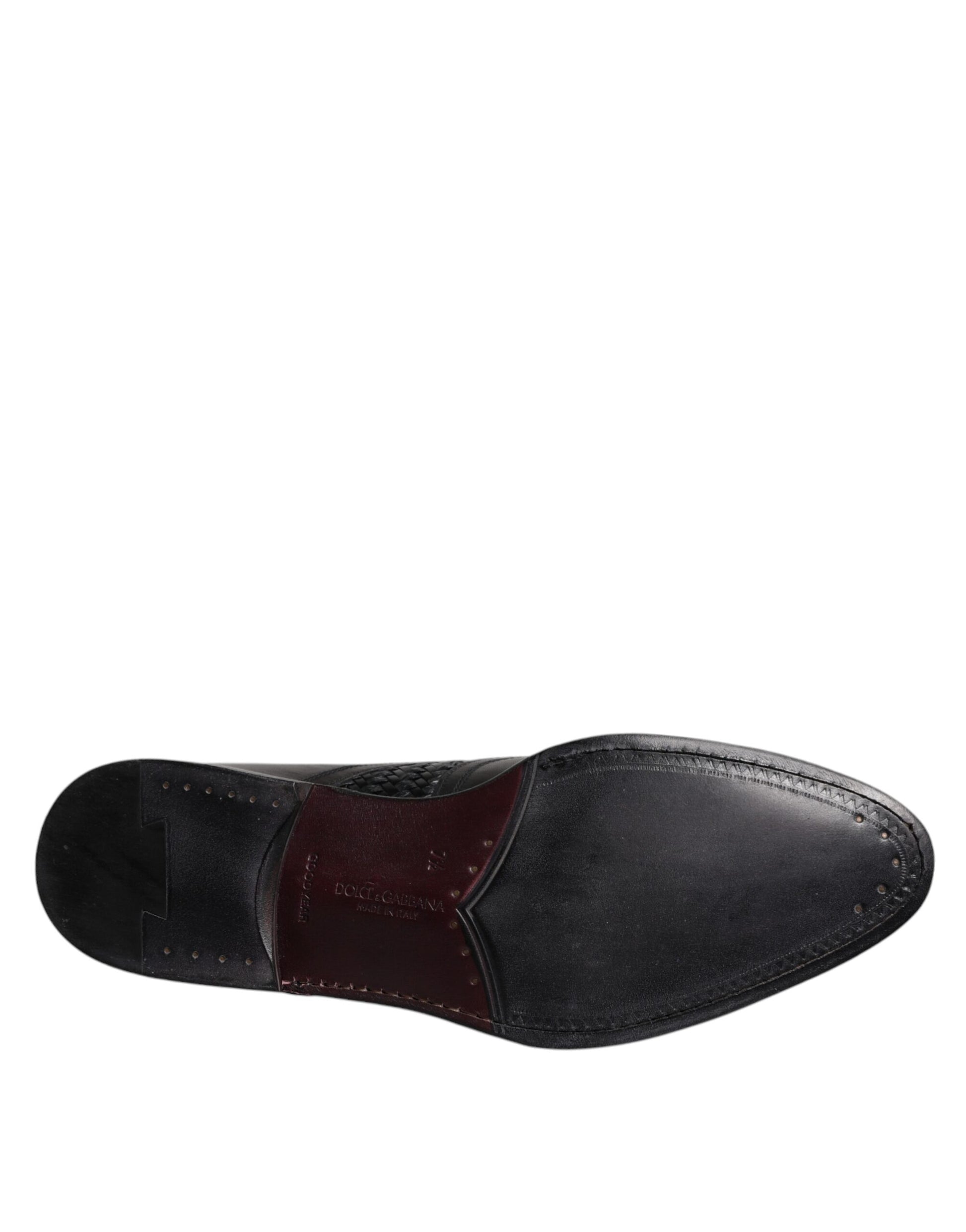 Schwarze Derby-Schuhe aus Leder mit Flügelkappe und Schnürung für formelle Anlässe