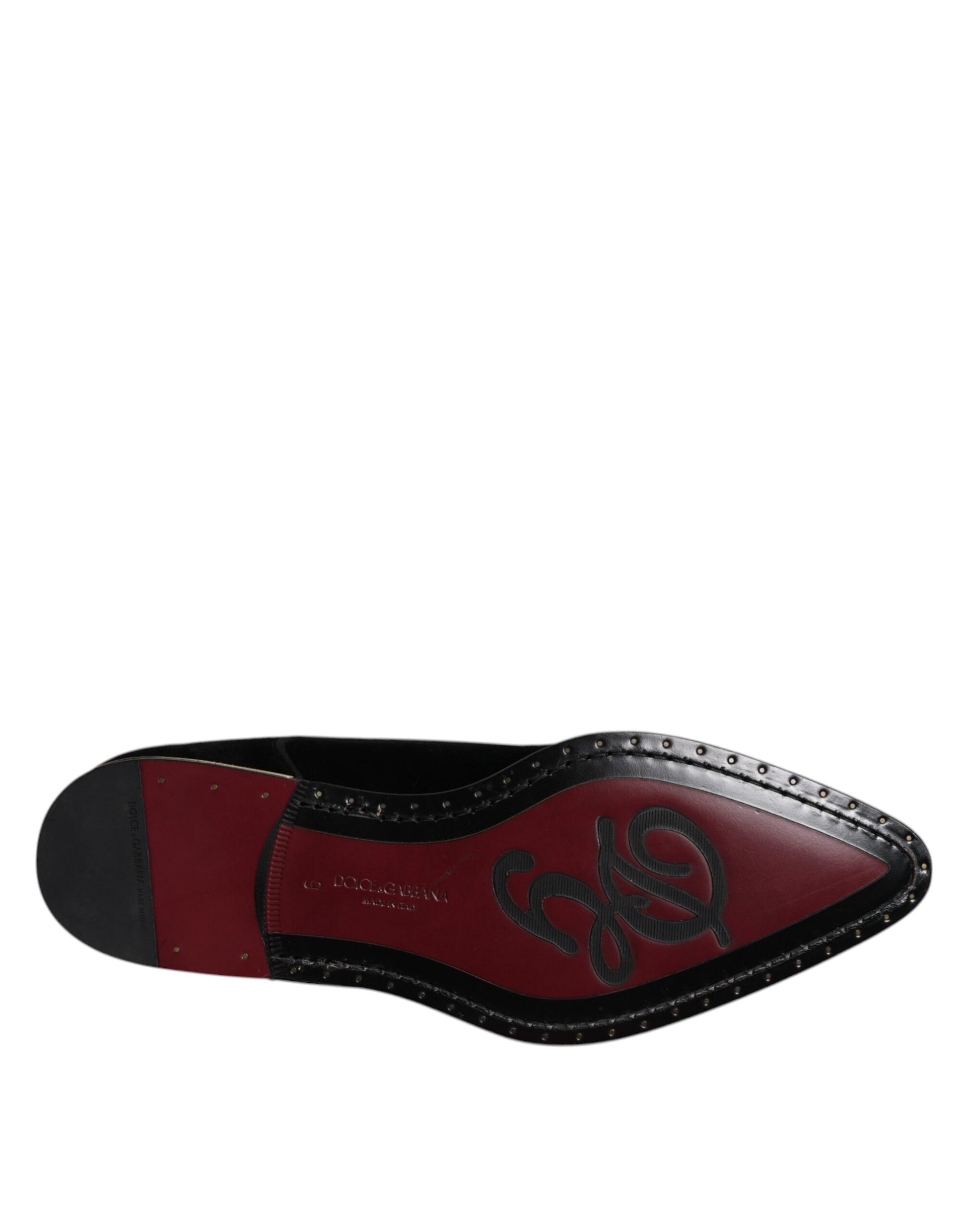 Schwarze Derby-Schnürschuhe aus Samt und Baumwolle