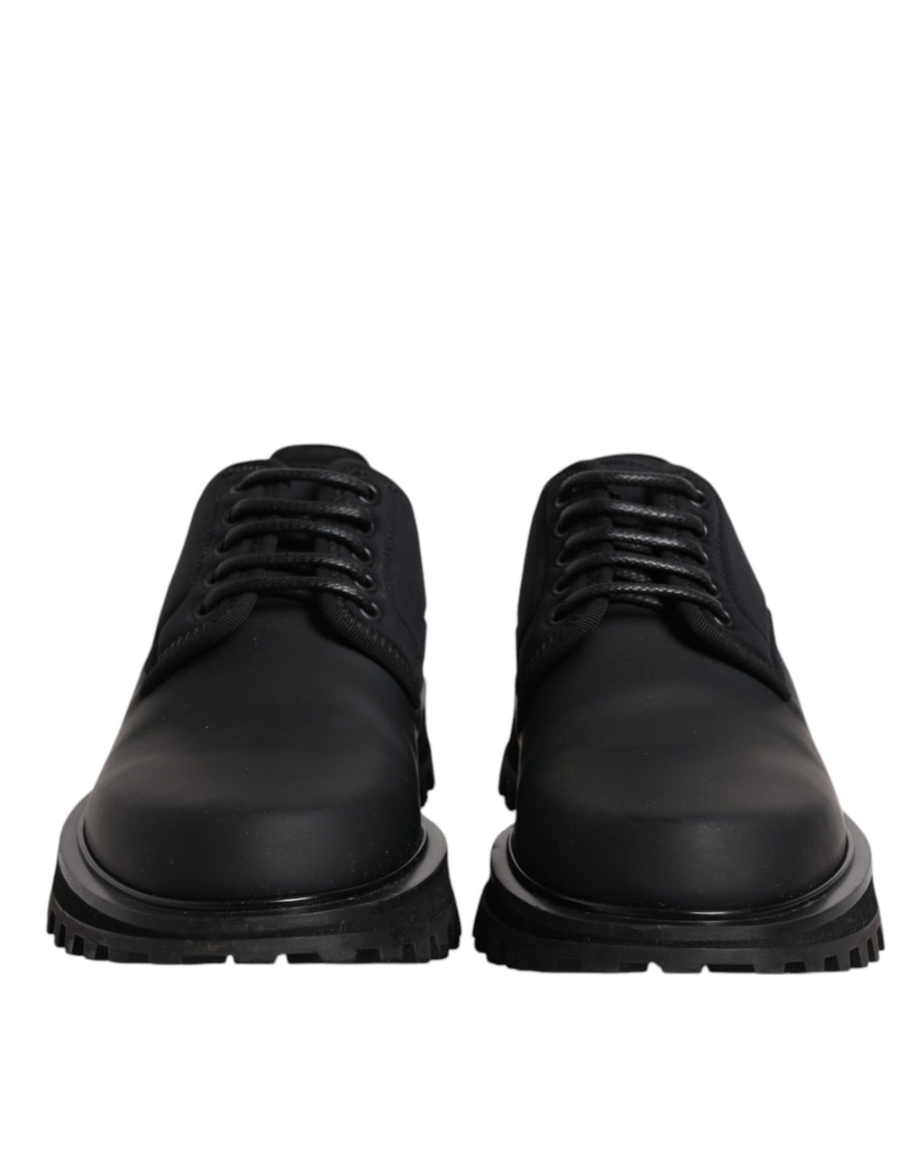 Schwarze Trekkingschuhe aus Leder mit Schnürung