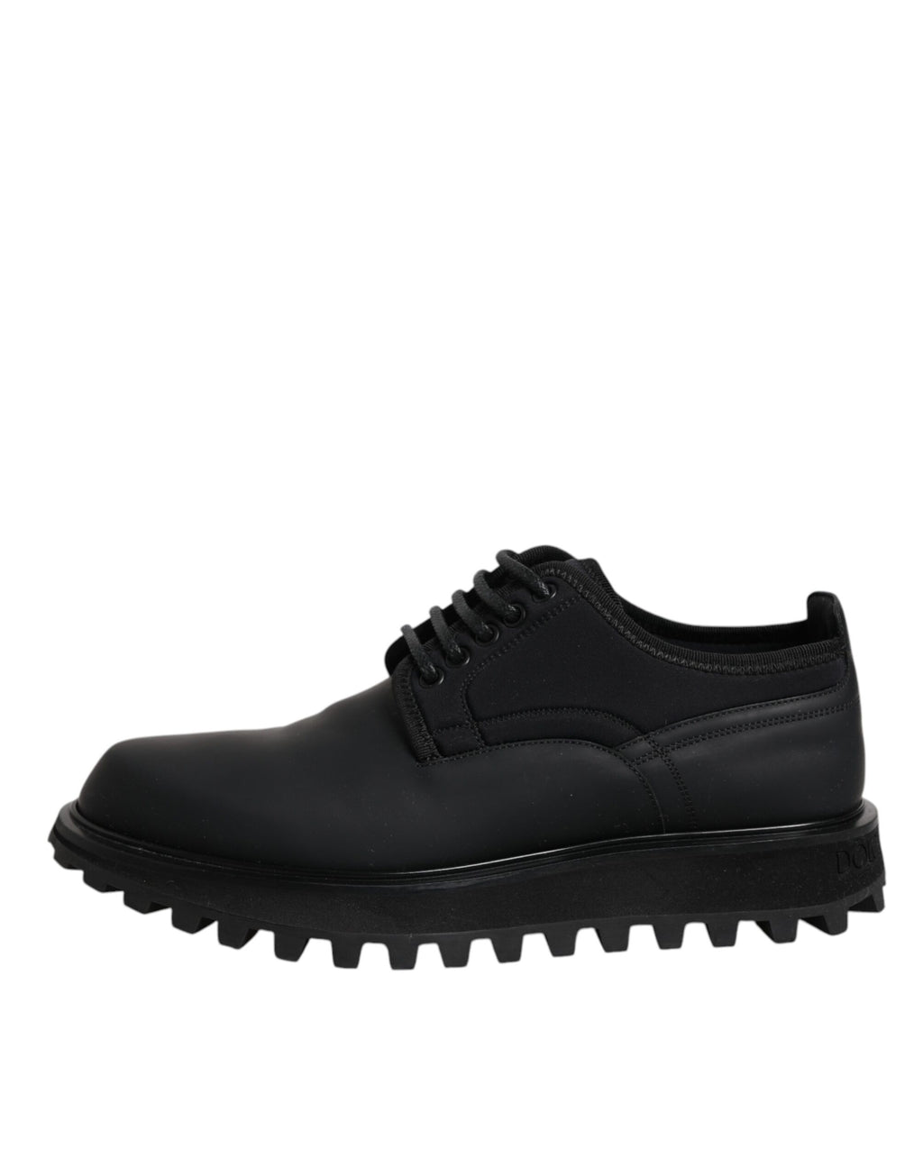 Schwarze Trekkingschuhe aus Leder mit Schnürung