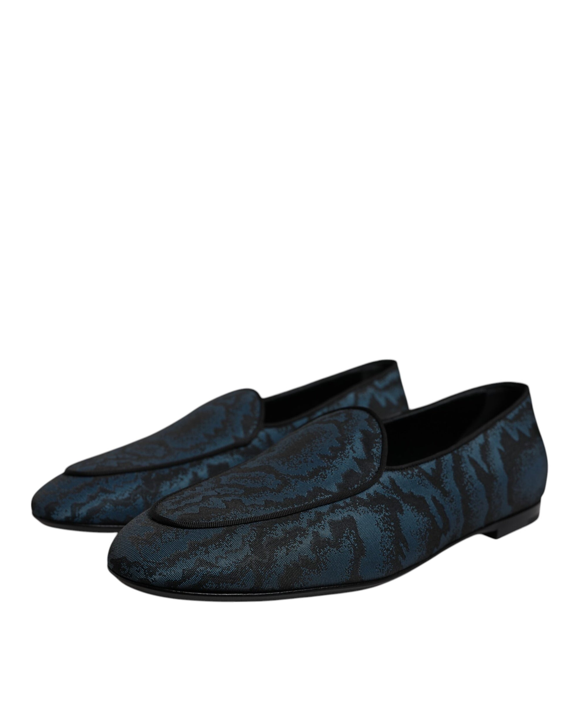 Blau Schwarz Flats Herren Loafers Abendschuhe