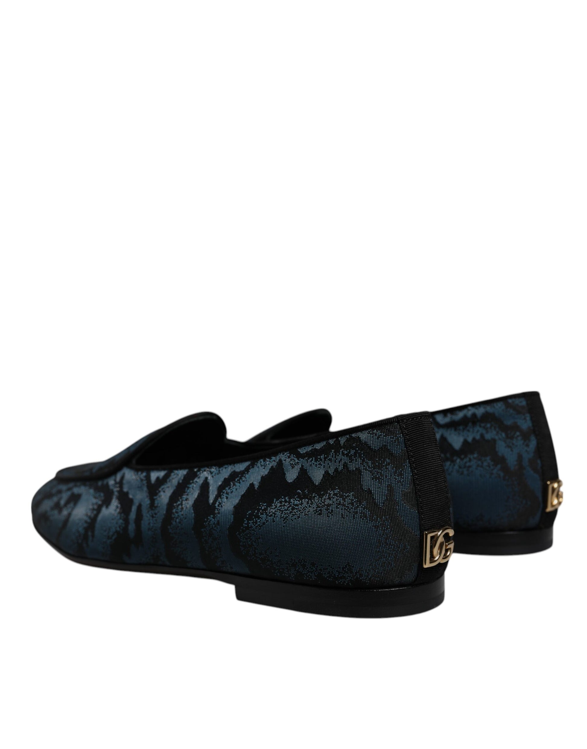 Blau Schwarz Flats Herren Loafers Abendschuhe