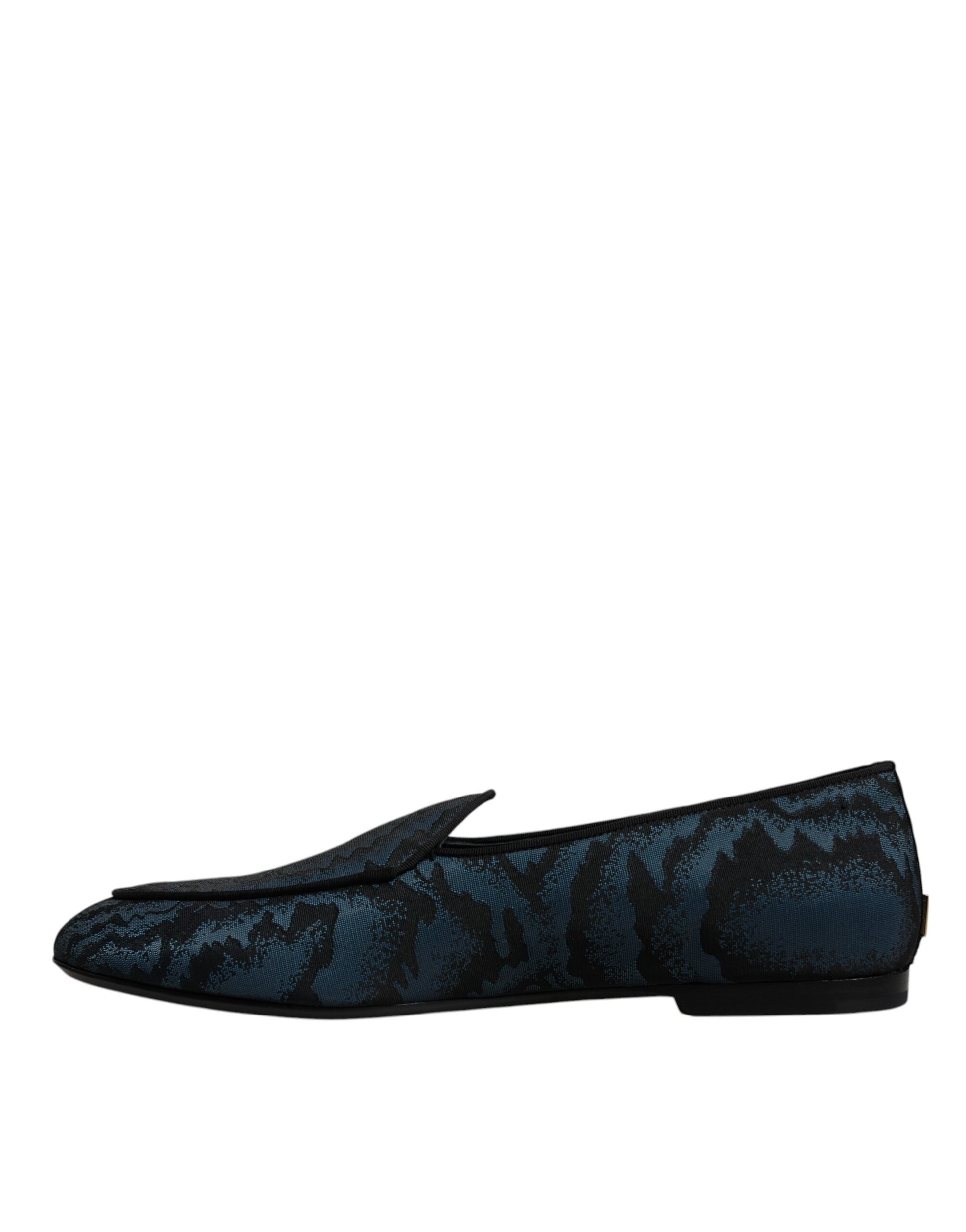 Blau Schwarz Flats Herren Loafers Abendschuhe