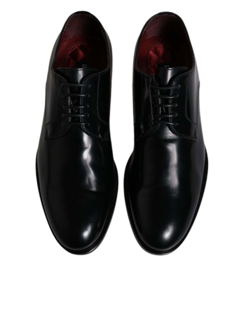 Schwarze Derby-Schnürschuhe aus Kalbsleder mit formeller Passform