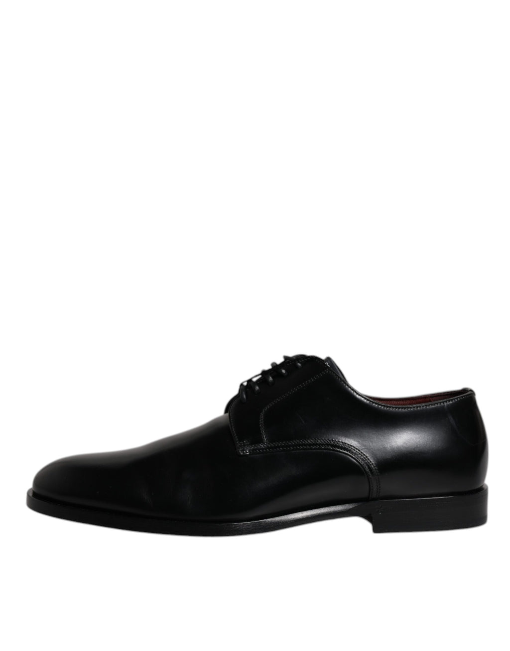 Schwarze Derby-Schnürschuhe aus Kalbsleder mit formeller Passform