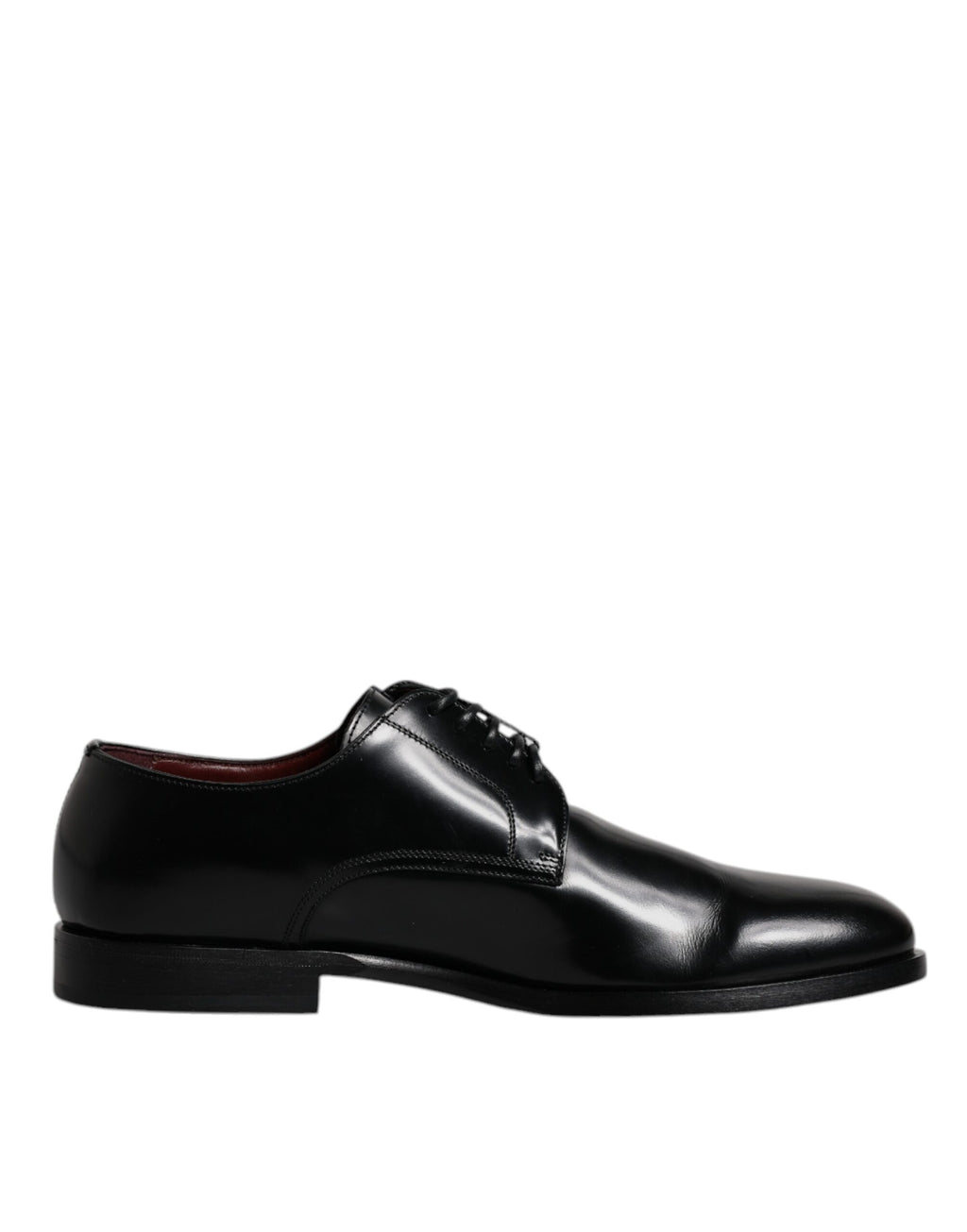 Schwarze Derby-Schnürschuhe aus Kalbsleder mit formeller Passform