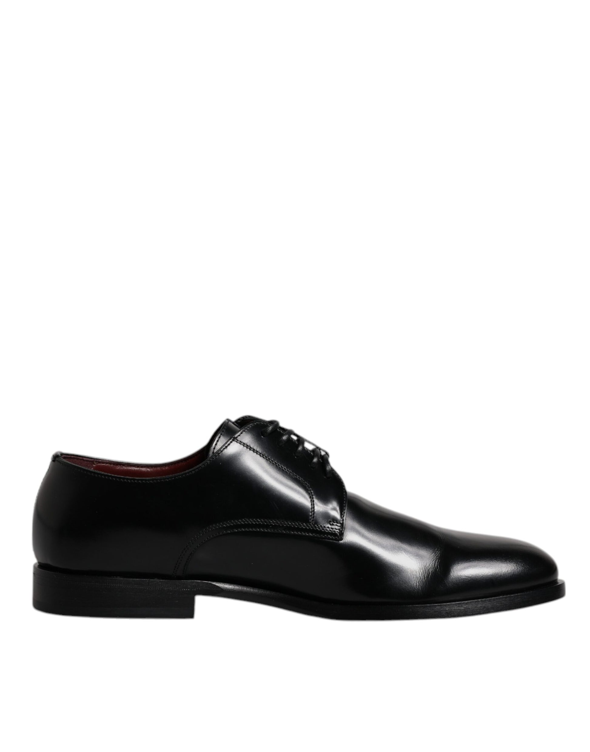 Schwarze Derby-Schnürschuhe aus Kalbsleder mit formeller Passform