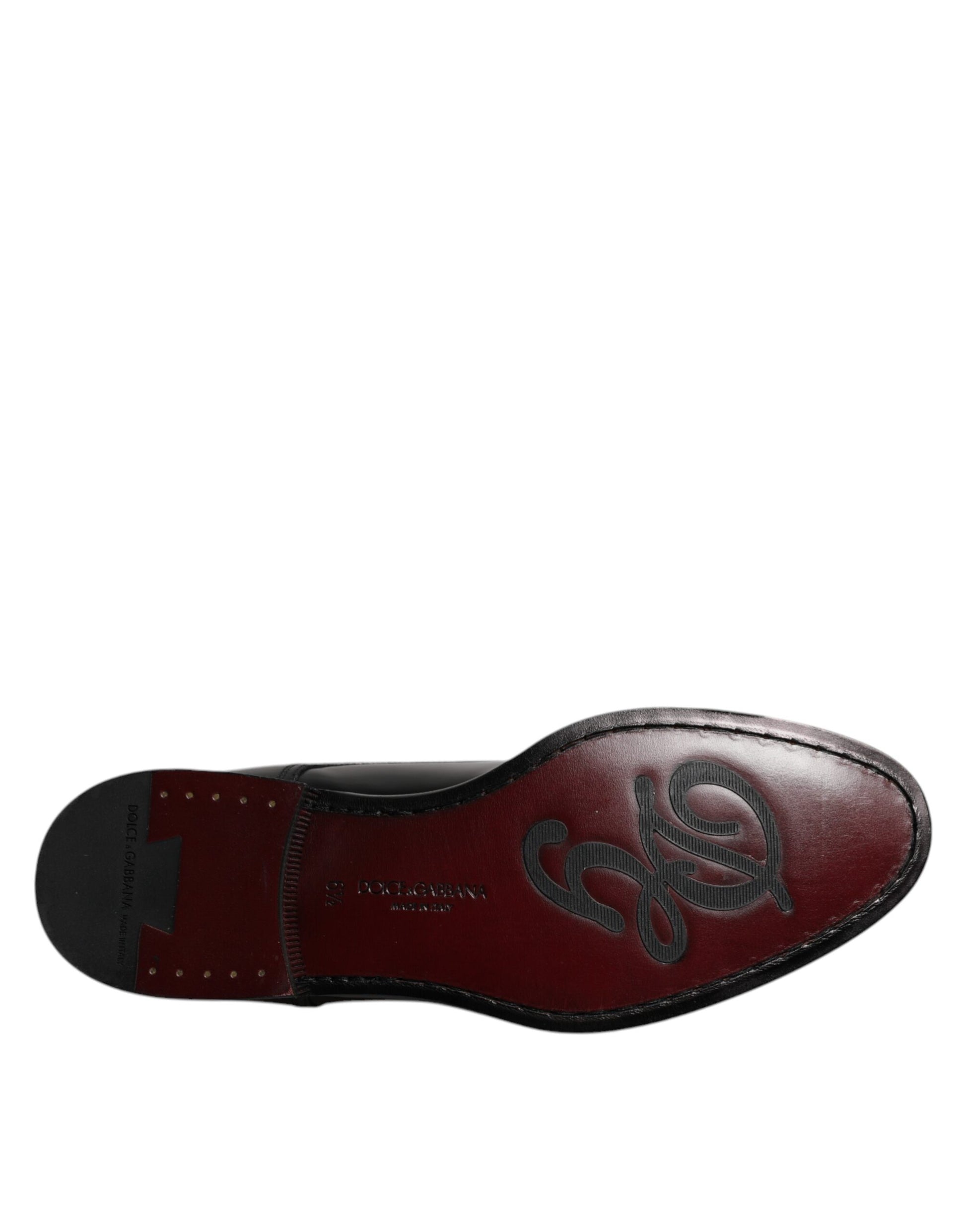 Schwarze Derby-Schnürschuhe aus Kalbsleder mit formeller Passform