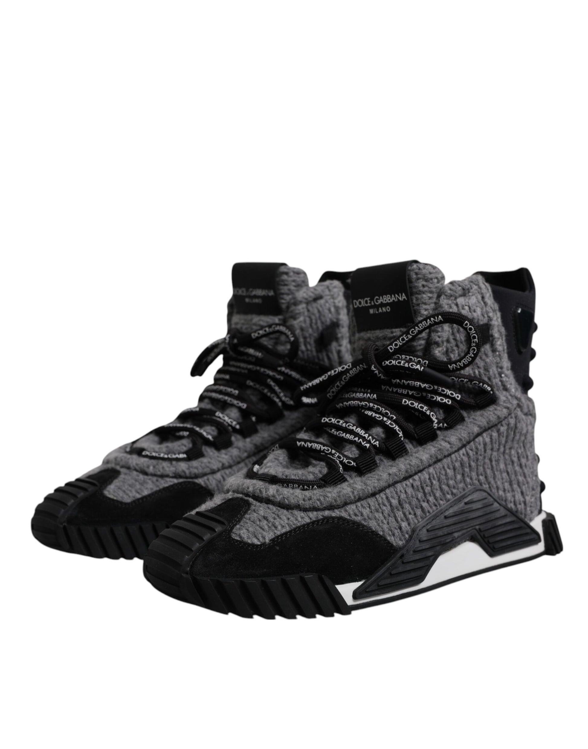 Grau Schwarz NS1 High Top Stiefel Sneakers Schuhe