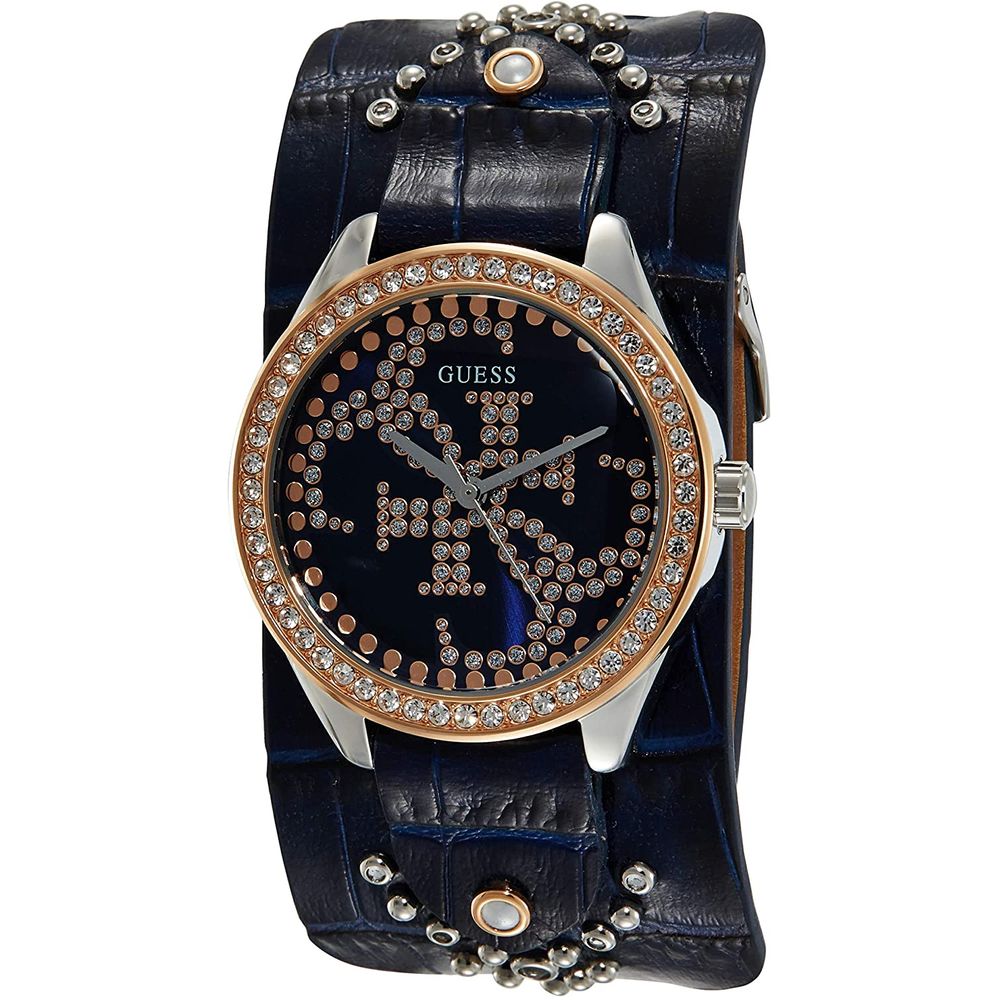 Blaue Lederuhr