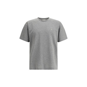 Graues Oversize-T-Shirt aus Baumwolle