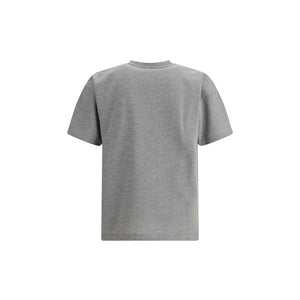 Graues Oversize-T-Shirt aus Baumwolle