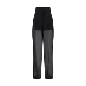 Halbtransparente Georgette-Hose