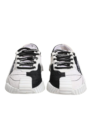 Weiß Schwarz NS1 Low Top Sneakers Schuhe