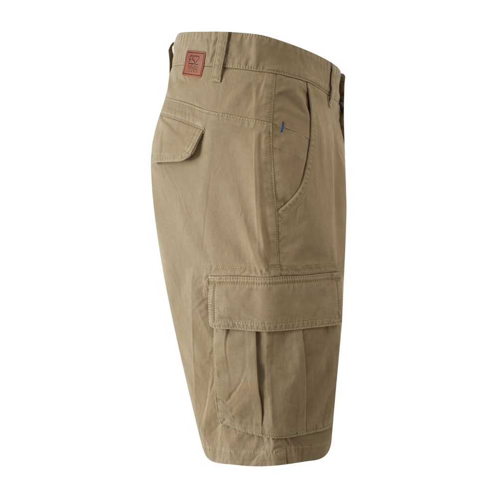 Beige Cotton Men's Bermuda Short