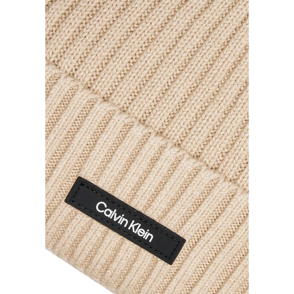 Beige Baseballmütze aus Bio-Baumwolle