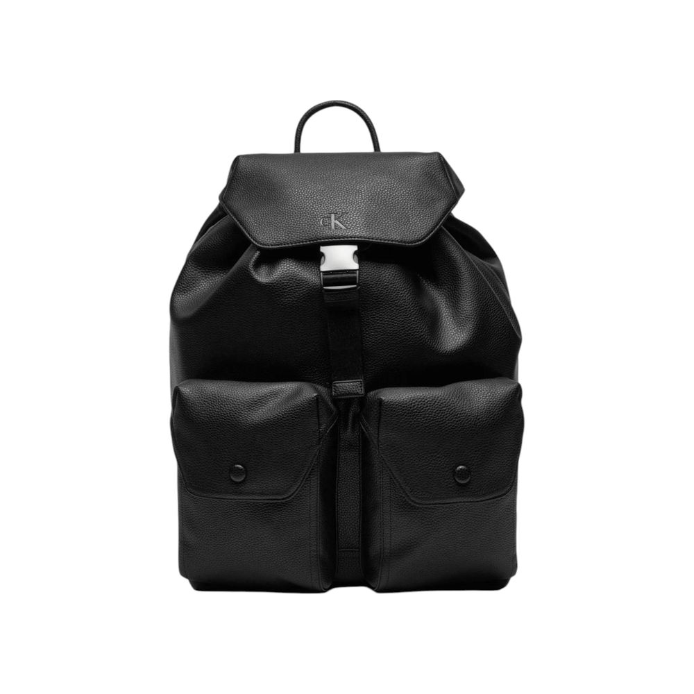 Schwarzer Polyethylen-Rucksack
