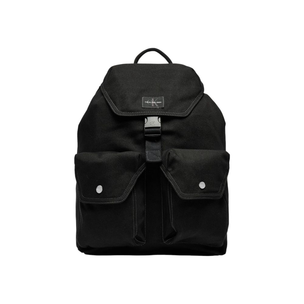 Schwarzer Rucksack aus recyceltem Polyester