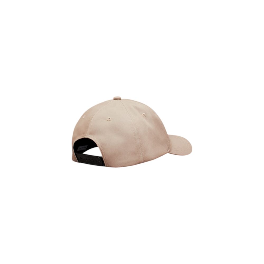 Beige Baseballmütze aus recyceltem Polyester