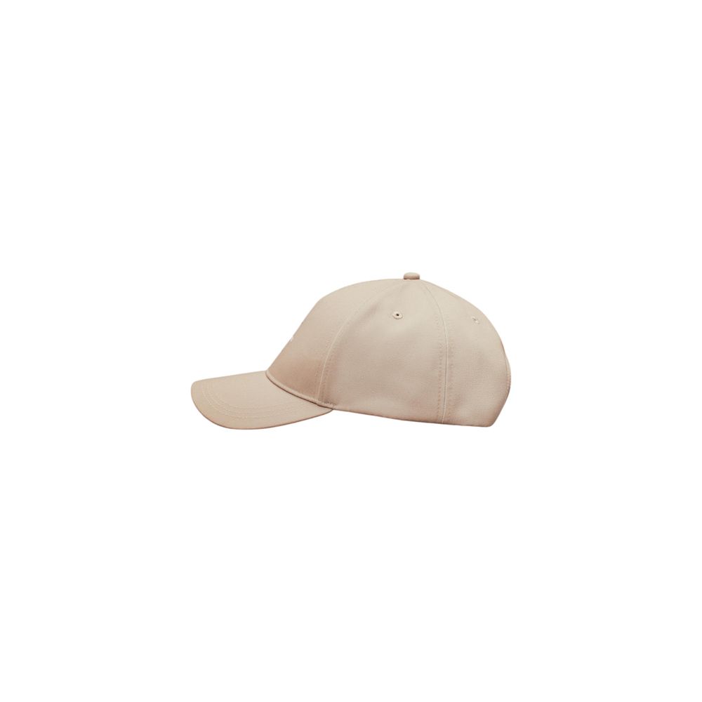 Beige Baseballmütze aus recyceltem Polyester