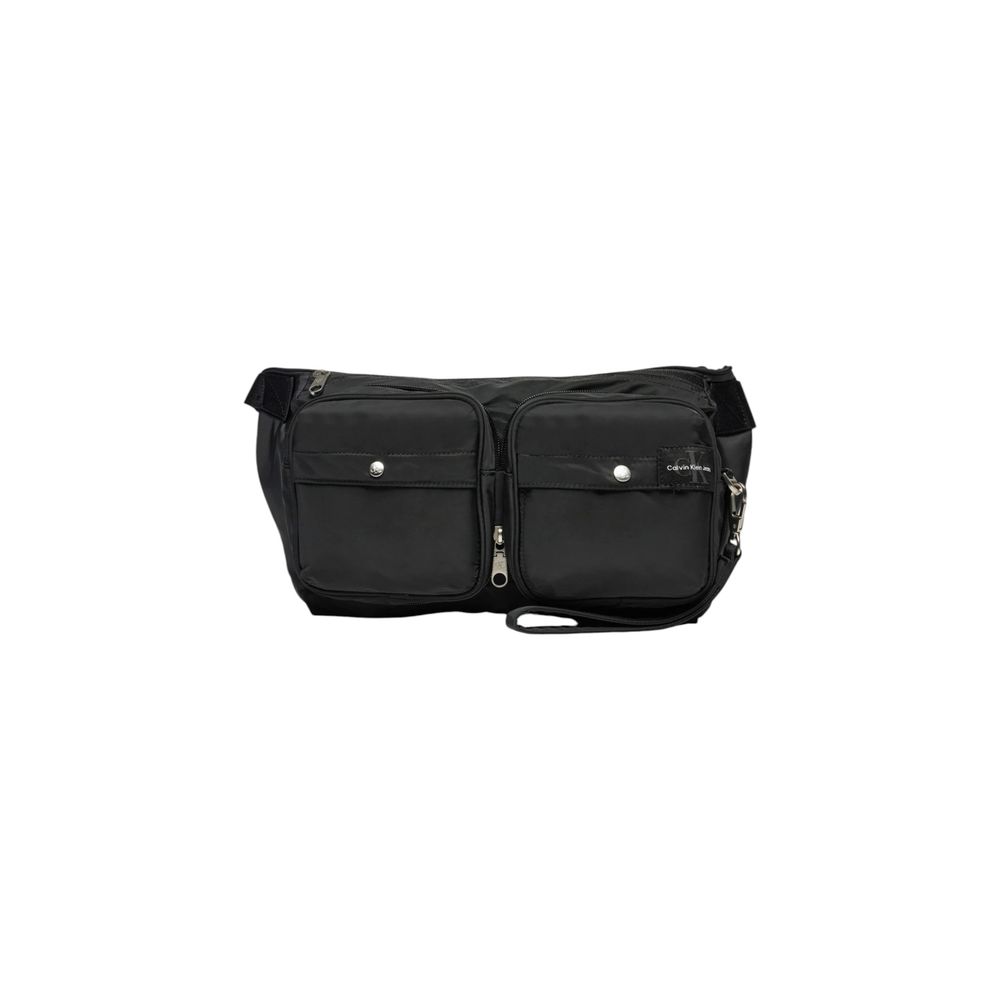 Schwarze Gürteltasche aus recyceltem Polyester