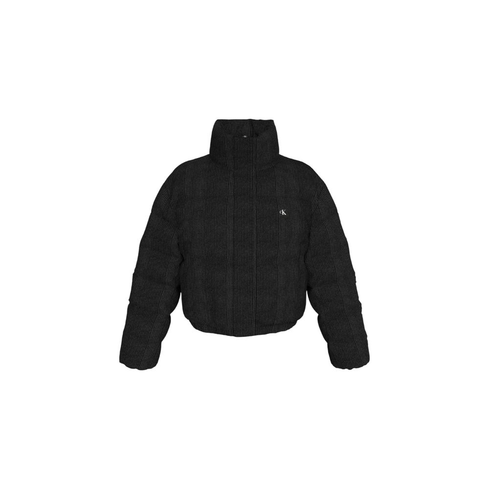 Schwarze Polyesterjacken &amp; -mäntel