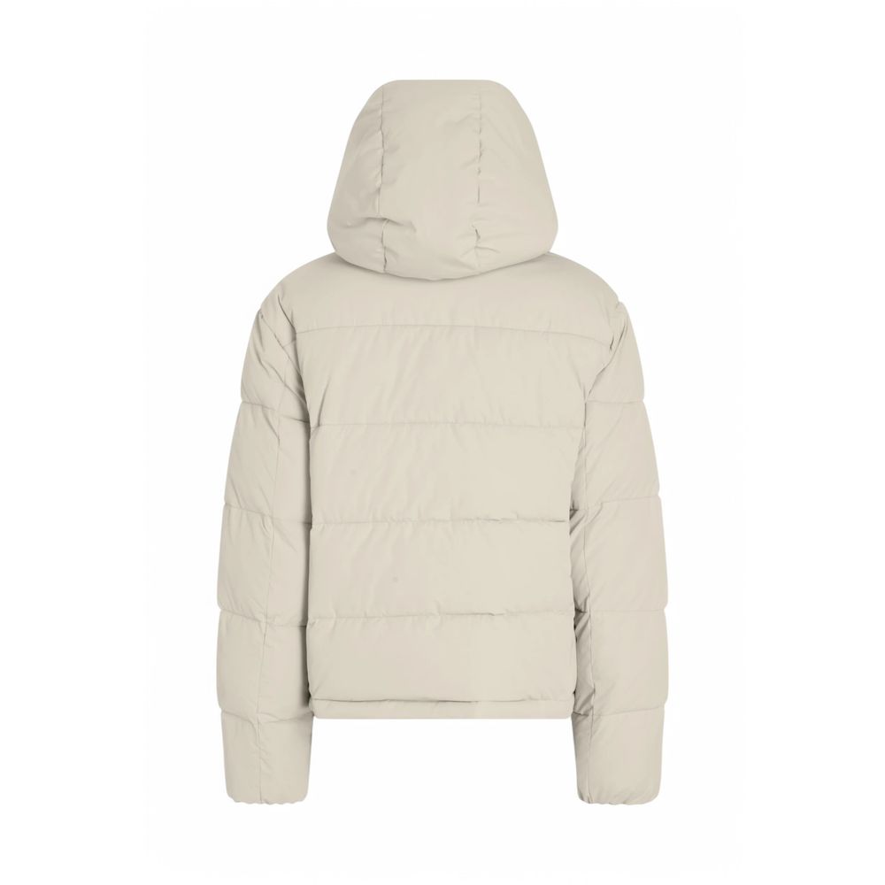 Beige Jacken und Mäntel aus recyceltem Polyester